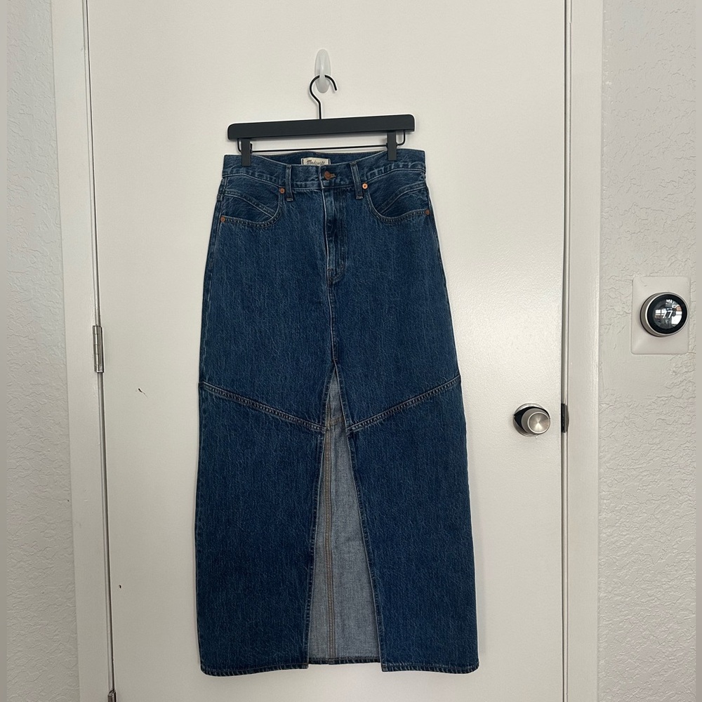 Madewell Long Denim Skirt